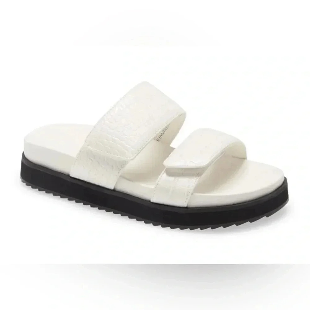 Nordstrom White Slide Sandals